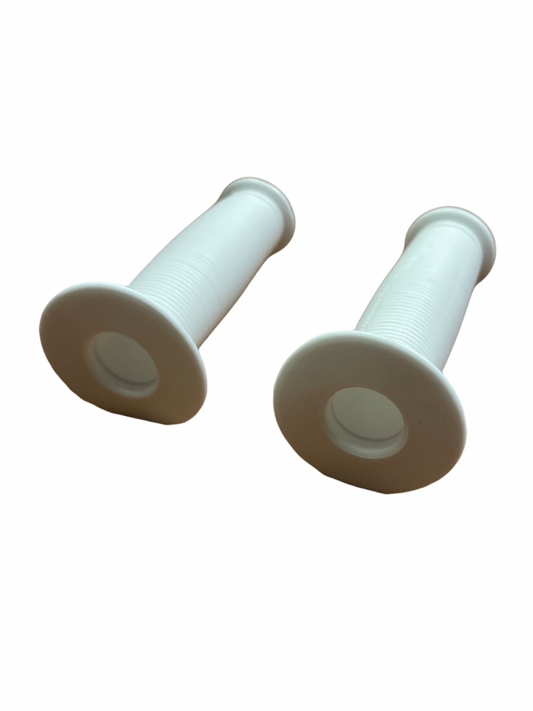 Mushroom PVC Handlebar Grips White