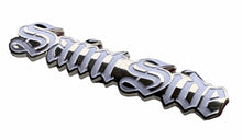 Load image into Gallery viewer, Saint Side Old English Logo White / Chrome Metal Badge
