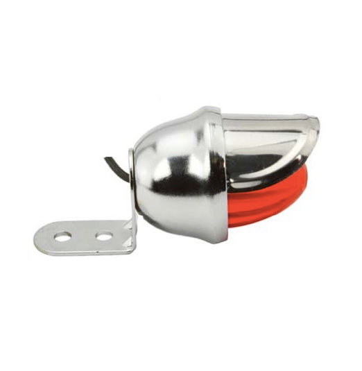 Mini Bee Light With Visor Red Wired