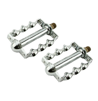 Flat Twisted Pedals 1/2" Chrome