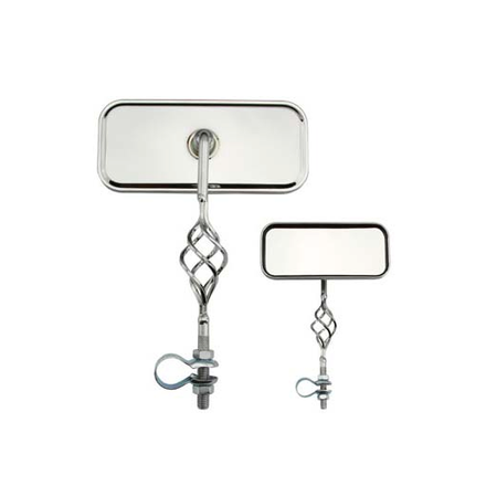 Rectangle Cage Mirror All Chrome