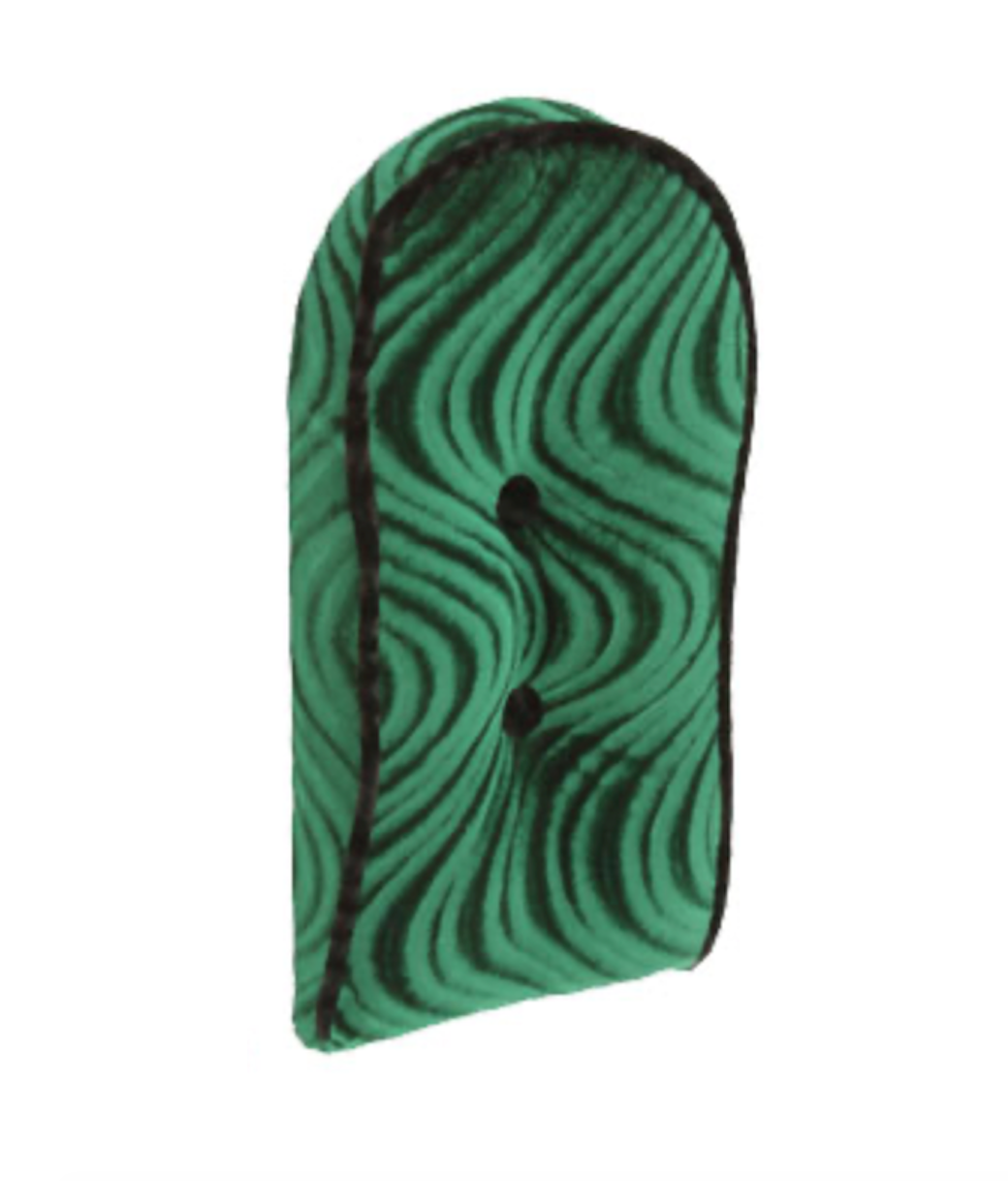 Sissy Bar Back Cushion Velour Green
