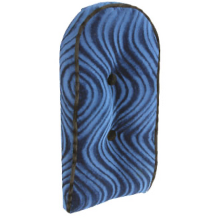 Sissy Bar Back Cushion Velour Blue