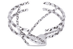 Half Double Twisted Swirl Steering Wheel Chrome