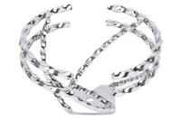 Half Double Twisted Swirl Steering Wheel Chrome