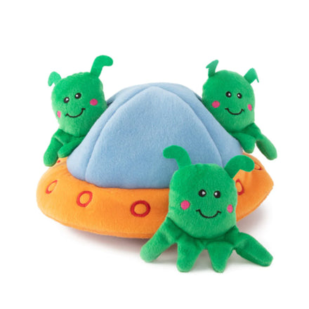 Zippy Paws Burrow Toy - UFO and Aliens