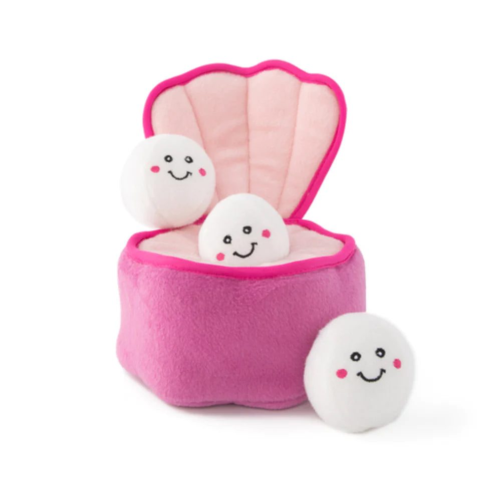 Zippy Paws Burrow Toy – Oyster and Pearls