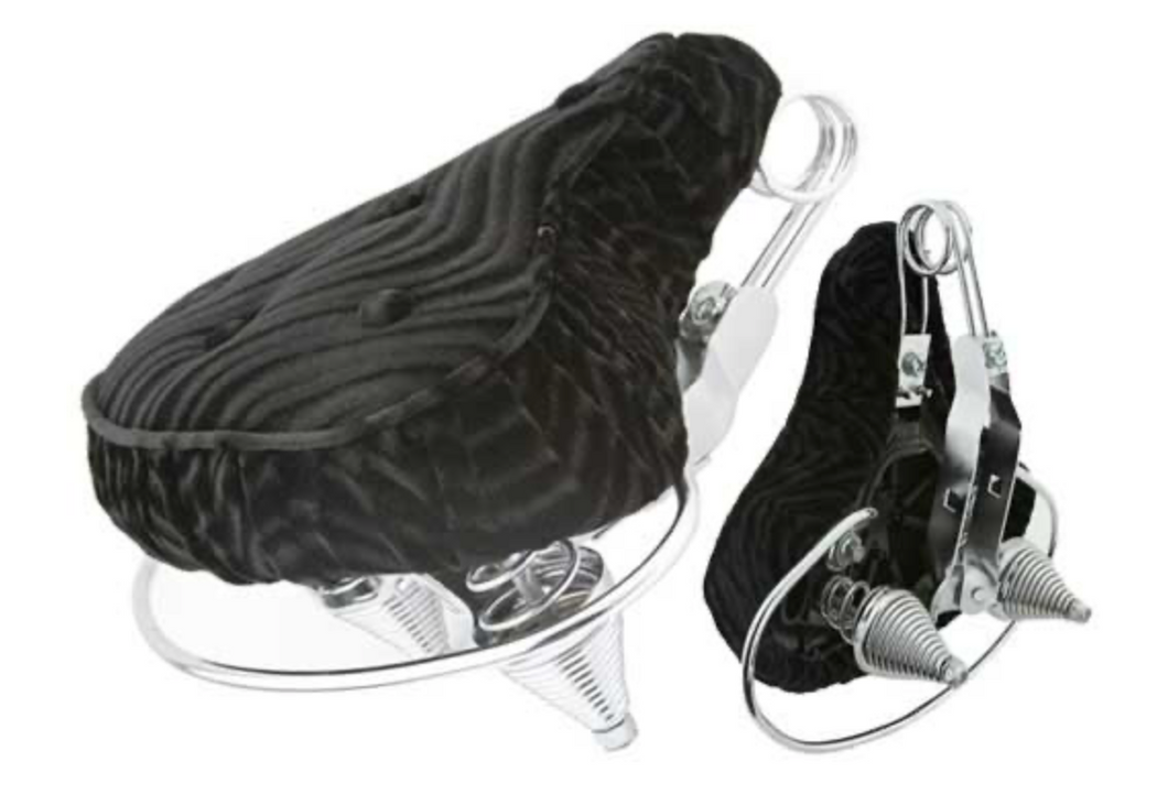 Beach Cruiser Saddle Seat Velour Black