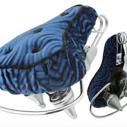 Beach Cruiser Saddle Seat Velour Blue