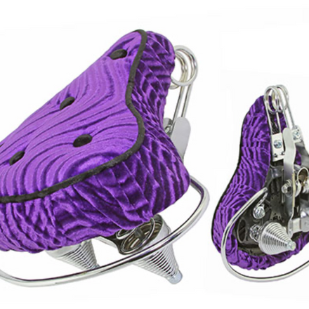 Beach Cruiser Saddle Seat Velour Purple