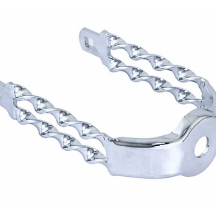 Spring Fork Double Flat Twisted Extended Crown Chrome