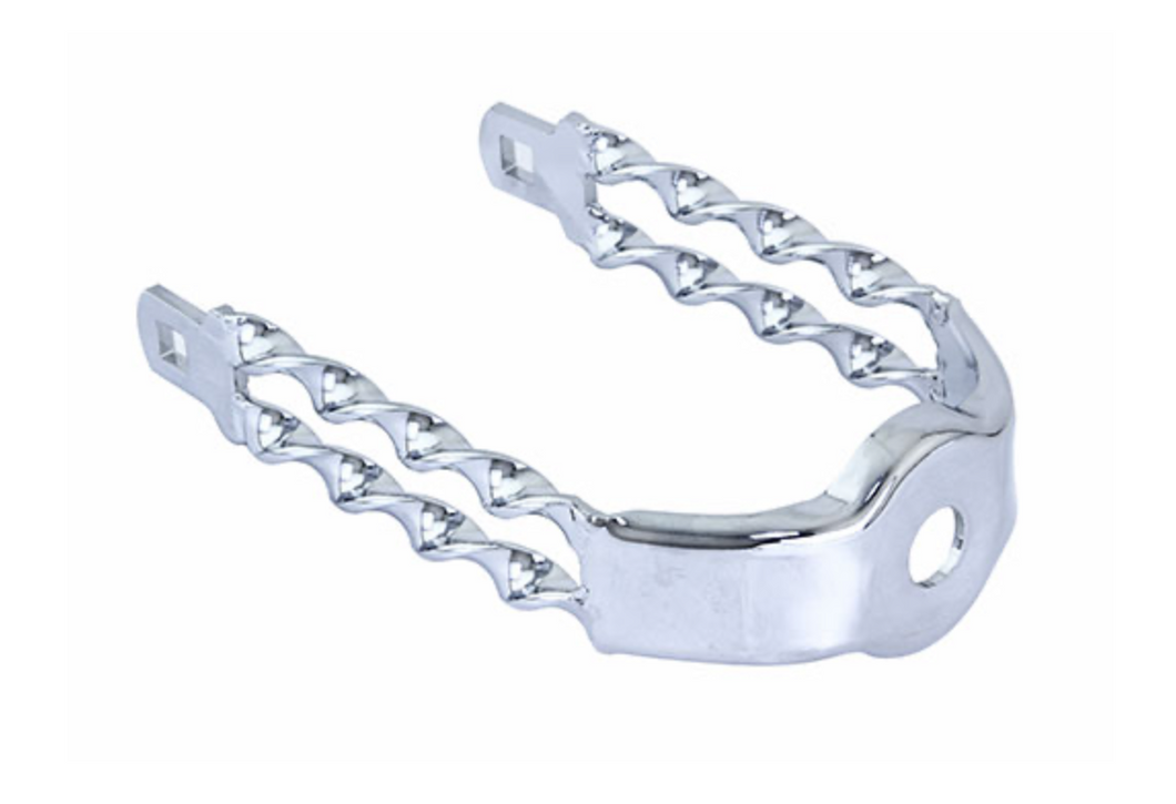 Spring Fork Double Flat Twisted Extended Crown Chrome