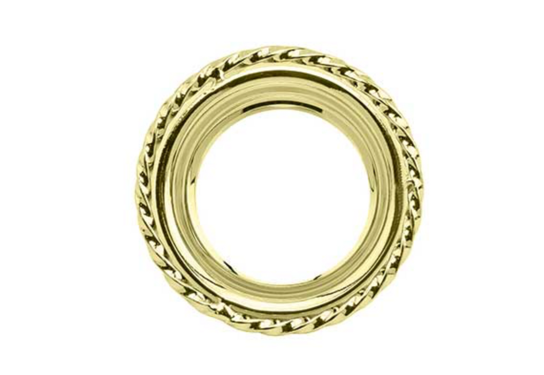 Square Twisted Bottom Bracket Cup Gold
