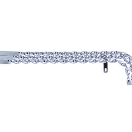 20" Lowrider Triple Flat Twisted Chain Guard Chrome