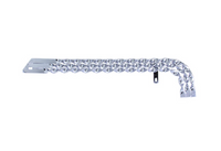 20" Lowrider Triple Flat Twisted Chain Guard Chrome