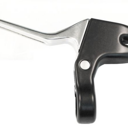 Alloy Dual Cable Left Hand Brake Lever Black/Silver