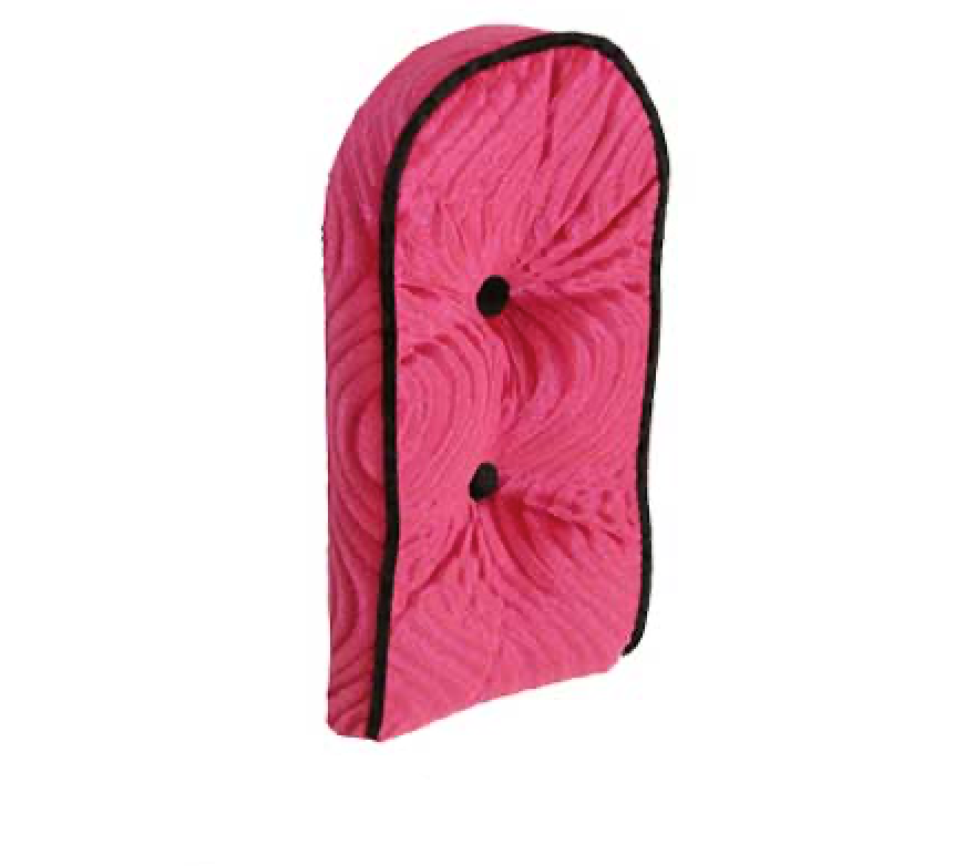 Sissy Bar Back Cushion Velour Pink