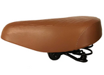 Vinyl Diamond Quilted Saddle Seat Brown