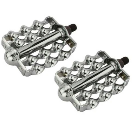 Double Flat Twist Pedals 1/2" Chrome