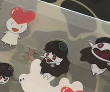 Load image into Gallery viewer, Takashi Murakami Miss Good Mr Bad Sticker Set New
