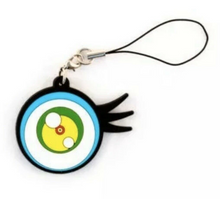 Load image into Gallery viewer, Takashi Murakami Rubber Key Ring Phone Strap Charm Jellyfish Eye Blue 2013 Accessory

