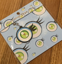 Load image into Gallery viewer, Takashi Murakami Rubber Key Ring Phone Strap Charm Jellyfish Eye Blue 2013 Accessory
