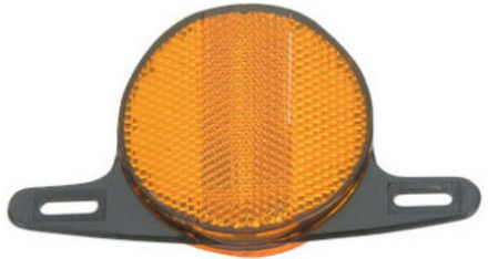 Wheel Reflector Vintage Style Orange Amber