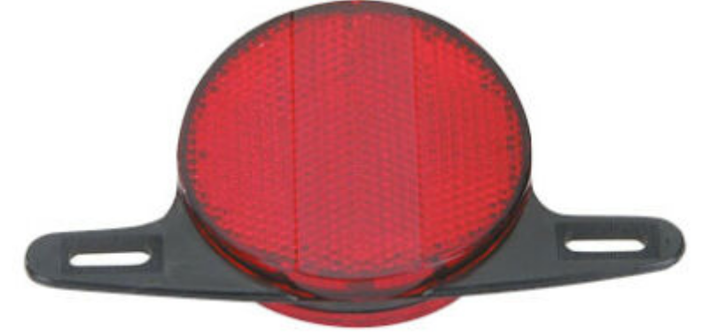 Wheel Reflector Vintage Style Red