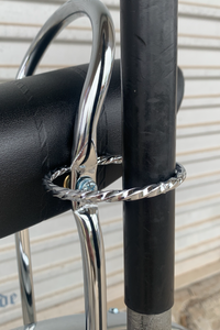 Twisted Baseball Bat Holder Chrome