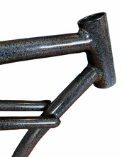 Load image into Gallery viewer, 20&quot; Bicycle Frame in Gloss Black with Rainbow Stardust Sparkle Powder Coated
