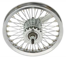Load image into Gallery viewer, 12&quot; 52 Spoke Wheel Set Chrome with White Wall Tyres Complete
