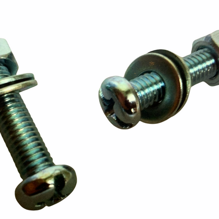 Banana Seat to Sissy Bar Nut/Bolt/Washer Set of 2