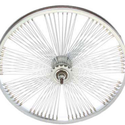 20" 144 Spoke Fan Rear Wheel Chrome