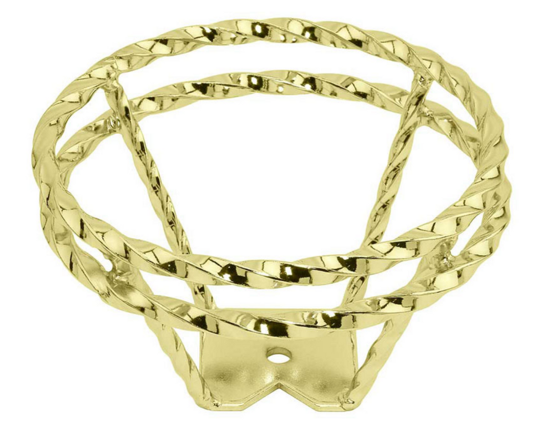 Full Double Twisted Straight Steering Wheel Gold