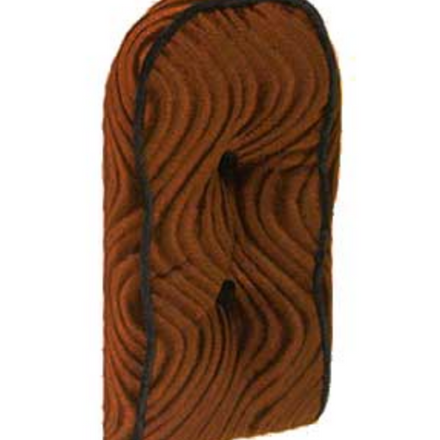 Sissy Bar Back Cushion Velour Brown