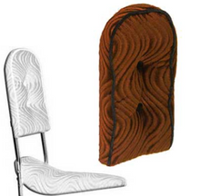Load image into Gallery viewer, Sissy Bar Back Cushion Velour Brown
