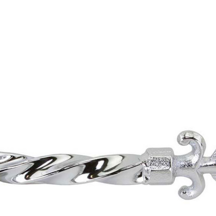 Twisted Muffler With Arrow End Chrome