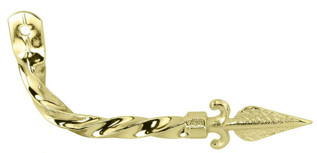 Twisted Muffler With Arrow End Gold