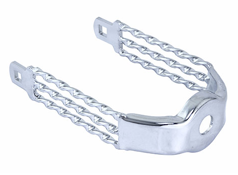 Spring Fork Triple Flat Twisted Crown Chrome