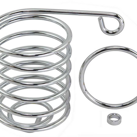 Classic Round Baseball Bat Holder Chrome