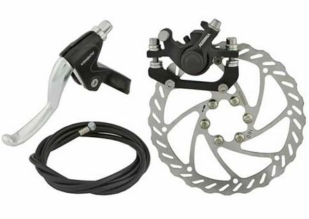 Diskette Front Brake Set Black and Chrome