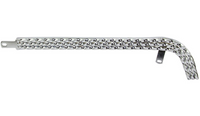 26" Lowrider Triple Square Twisted Chain Guard Chrome