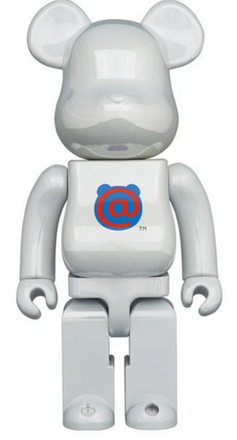 BE@RBRICK 400% 20th Anniversary 1st Model White Chrome