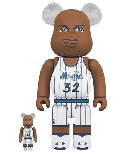 BE@RBRICK 100% and 400% Set Shaquille O'Neal Orlando Magic