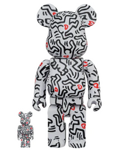 Load image into Gallery viewer, BE@RBRICK 100% and 400% Set Keith Haring Version 8
