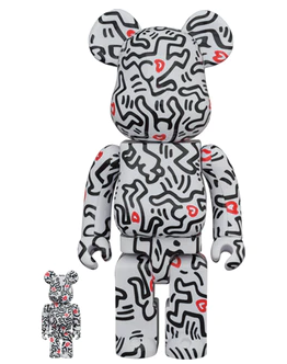 BE@RBRICK 100% and 400% Set Keith Haring Version 8