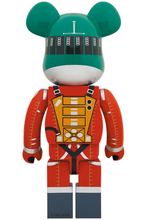 Load image into Gallery viewer, BE@RBRICK 1000% Space Suit Green Helmet &amp; Orange Suit - 2001: A Space Odyssey
