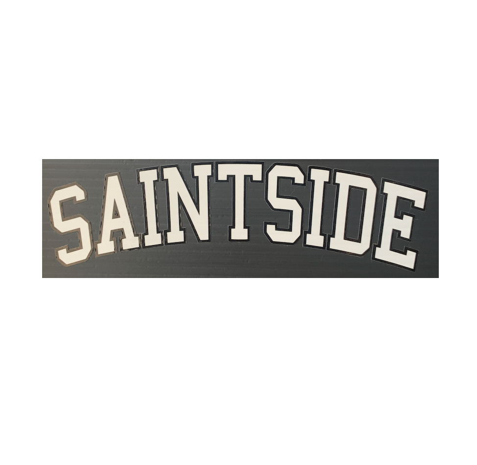 Saint Side - Collegiate Black Outline Vinyl Sticker