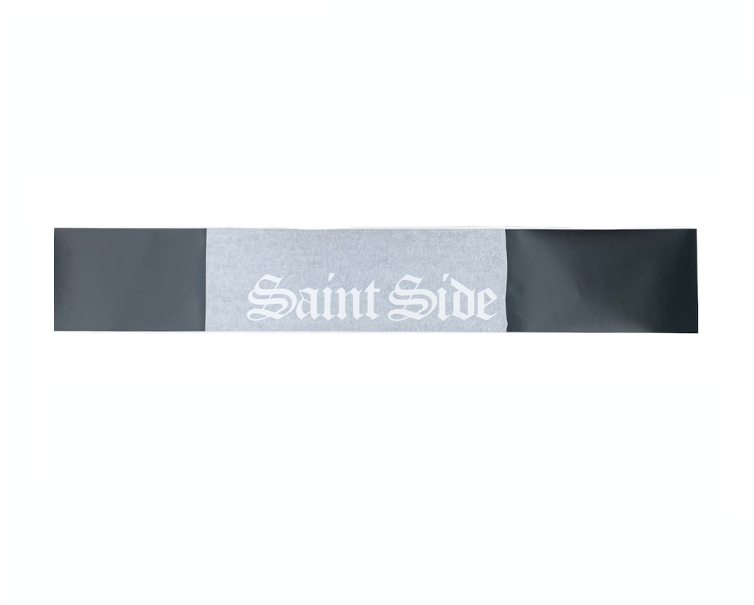 Saint Side - Old English Window Banner Black Vinyl Sticker