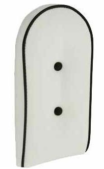 Sissy Bar Back Cushion Vinyl White